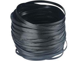 Reparatiemateriaal voor kunststof rotan rieten meubelen - Zwart - Buiten - Tuin - Weven - Beschadiging herstellen - Meubelonderhoud