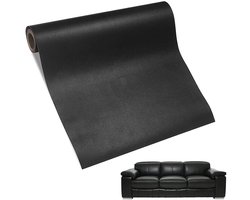 Reparatieset voor Kunstleer met Zelfklevende Patches - Ideaal voor Sofas, Autostoelen en Kantoormeubelen (Zwart)