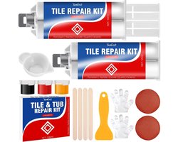 Reparatieset voor Tegels - Bad & Tegel Reparatie - Schade Herstellen - Waterdicht & Krasbestendig - 100 ml - Wit