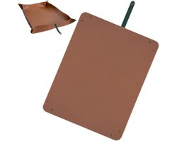 Repotting Mat - Plantenmat Bak - Planten Verpotten - Waterdicht PVC Leer - 67x100cm - Bruin