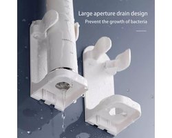 Repus Wit Elektrische Tandenborstel Houder Universeel| Standaard | Muurstandaard |Zelfklevend |Geschikt voor Philips, Sony care Oral-B |Zonder boren | Musthave |Badkamer systeem