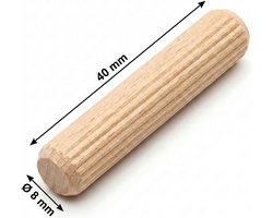 Reserveonderdelenset geschikt voor IKEA EXPEDIT 4x4 rek (149x149cm) met schroeven (zwart) / houten pluggen