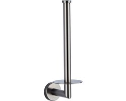 Reserverolhouder Gun Metal - voor 2 rollen - Reserve Rolhouder - Toiletrolhouder - WC Rolhouder - Gunmetal