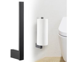 Reserverolhouder Zwart - Boren - Hangend aan de muur - Reserve wc rolhouder
