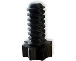 Reserveschroeven voor tuinmeubelen, compatibel met Allibert by Keter – 8-hoekige bouten voor rotan stoel en tuinmeubelen (1, klein (34 mm))