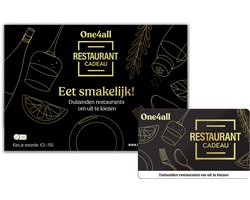 RestaurantCadeau - Cadeaubon - 20 euro + cadeau-envelop