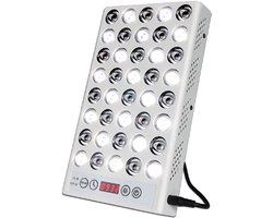 Resty Sunlike - Daglichtlamp & Rood Licht Therapie Paneel - 10.000 Lux Lichttherapie (SAD) - Full Spectrum - Nabij-Infrarood - Timer - Wit