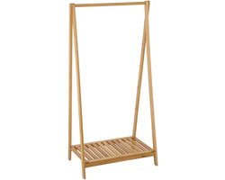 ReTrend Kledingrek Bamboe - Kapstok - Duurzaam - Schoenrek - 60x35x120 cm