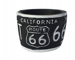 Retro Asbak Route 66 Californië - Oldschool, handbeschilderd beton