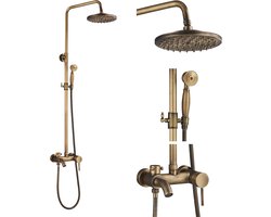 Retro Douchekolom verstelbaar Ensemble de Douche Mural Set van Douche in Douche Kit voor Badkamer
