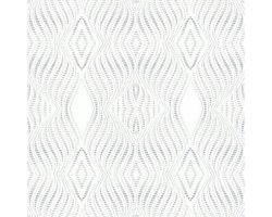 RETRO GLITTER BEHANG WIT ZILVER 2470