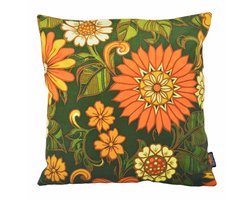 Retro Lou Flowers Kussenhoes | 45x45 cm | Katoen/Polyester
