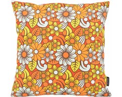 Retro Nola Flowers Kussenhoes | Katoen / Polyester | 45 x 45 cm