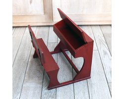 retro schoolbank decoratie kinderkamer (38x30)cm