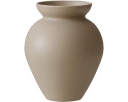Retro stijl vaas, melk kan vorm, bloemstuk, Scandinavisch ornament woonkamer decoratie (kokosnoot café glazuur)