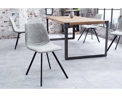 Retro stoel AMSTERDAM CHAIR steengrijs design klassieker - 38364