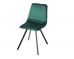 Retro stoel AMSTERDAM STOEL smaragdgroen fluweel design klassieker - 39918