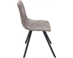 Retro stoel AMSTERDAM STOEL taupe grijs design klassieker - 38366