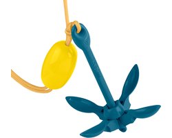 Retrospec Anker - Voor Supboards, Kayaks & Docks - Inclusief Touw, Boei en Waterdichte Tas - SUP - Blauw