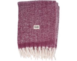 Return to Sender | Plaid zacht 130 x 170 cm Aubergine