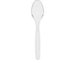Reusable Lepel - Transparant - stevig luxe lepel - 18 cm - 100st. - bestek - lepel