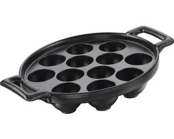 REVOL Belle Cuisine Slakkenschaal voor 12 slakken - porselein 17.5 cm - zwart