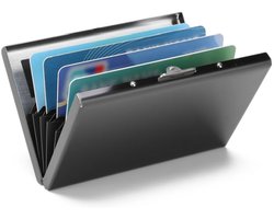RFID bescherming Roestvrij staal Pasjeshouder - Creditcardhouders - Creditcardhouder - Rvs Metal Case Box - Portemonnee - RFID bescherming - Zwart
