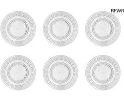 RFWR® 6-delige Glazen Bordenset voor 6 Personen - Ø 26 cm - Elegante Diner- en Saladeborden
