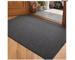 RFWR® Antislip Deurmat - Geweven Vloermat voor Binnen en Buiten, Machinewasbaar en Absorberend