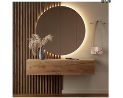 RFWR® Compacte garderobekast 140 cm - Goud eiken hang- of staand halmeubel