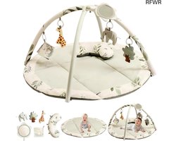 RFWR® Fitnessstudio voor baby's met activiteitenmat en speeltjes voor vroege ontwikkeling en plezier