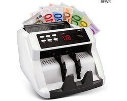 RFWR® Geldteller voor gesorteerd tellen en controle van bankbiljetten op UV- en MG