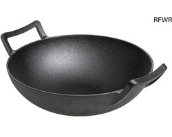 RFWR® Gietijzeren Wokpan - Ø 32 cm - Geschikt voor Alle Warmtebronnen