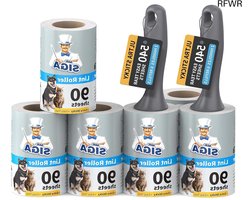 RFWR® Pluizenrollers voor huisdierhaar - Extra kleverig, 540 vellen, Effectieve pluizenverwijderaar voor Kleding en Meubels