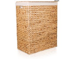 RFWR® Ruimtebesparende Wasmand met Deksel voor Kleine Ruimtes - 80 Liter Opbergruimte
