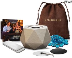 RFWR® Zeshoekige Bio-Ethanol Tafelhaard voor Binnen en Buiten - Draagbaar met Decoratieve Sierstenen