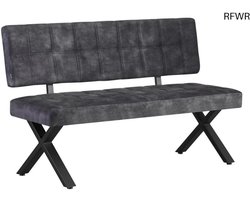 RFWR® Zitbank met Zachte Bekleding 140 cm - Gestoffeerde Eetkamerbank voor Industrieel Modern Design