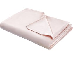 RHEA - Verzwaringsdeken hoes - Pastelroze - 150 x 200 cm - Polyester