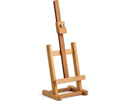 Rhine 7006559 Tafel-ezel van beukenhout | Verstelbaar tot 30 cm | Compact & licht | Mini schildersezel