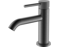 Ribbd fonteinkraan 1/2 gunmetal PVD