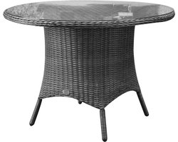 Riccione dining tuintafel 110 cm rond antraciet