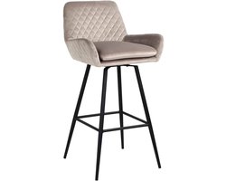 Richmond Barstoel Linsey - Khaki Velvet