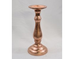 Richmond - kandelaar - koper kleur - metaal, H 30 cm - Ø 13 cm