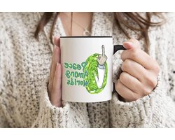 Rick and Morty Mok - Koffie Mok Thee Beker - Drinken Uit Mok - Handbedrukt EU Ontwerp - 312ml - Zwart