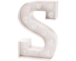Rico Design Letter S - Led Letters - Neon Verlichting - Neon Sign - Letterlamp - Led Bord - Neon Letters - Licht Letters - Bruiloft Decoratie