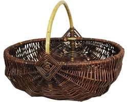 Rieten Mand voor Tuin en Huis - Naturale Kleur - Rustiek & Decoratief