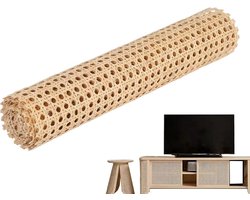 Rieten Materiaal op Rol - Natuurlijk Geweven Rotanband voor Meubels, Kasten en Knutselprojecten (35x150 cm)