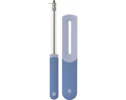 RIG-TIG by Stelton SAY-CHEESE Kaasschaaf en- Snijder - RVS - Kunststof - Rubber - Blauw - Set van 2