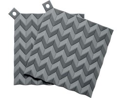 Rig-tig Hold-on pannenlappen - grijs - 2 stuks