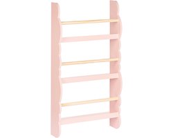 RIGOLET - Wandboekenplank - Pastelroze - MDF